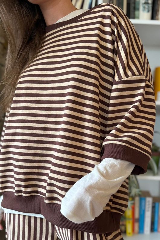 Sunday Morning Relaxed Sweatshirt Coffee Bean & Vanilla